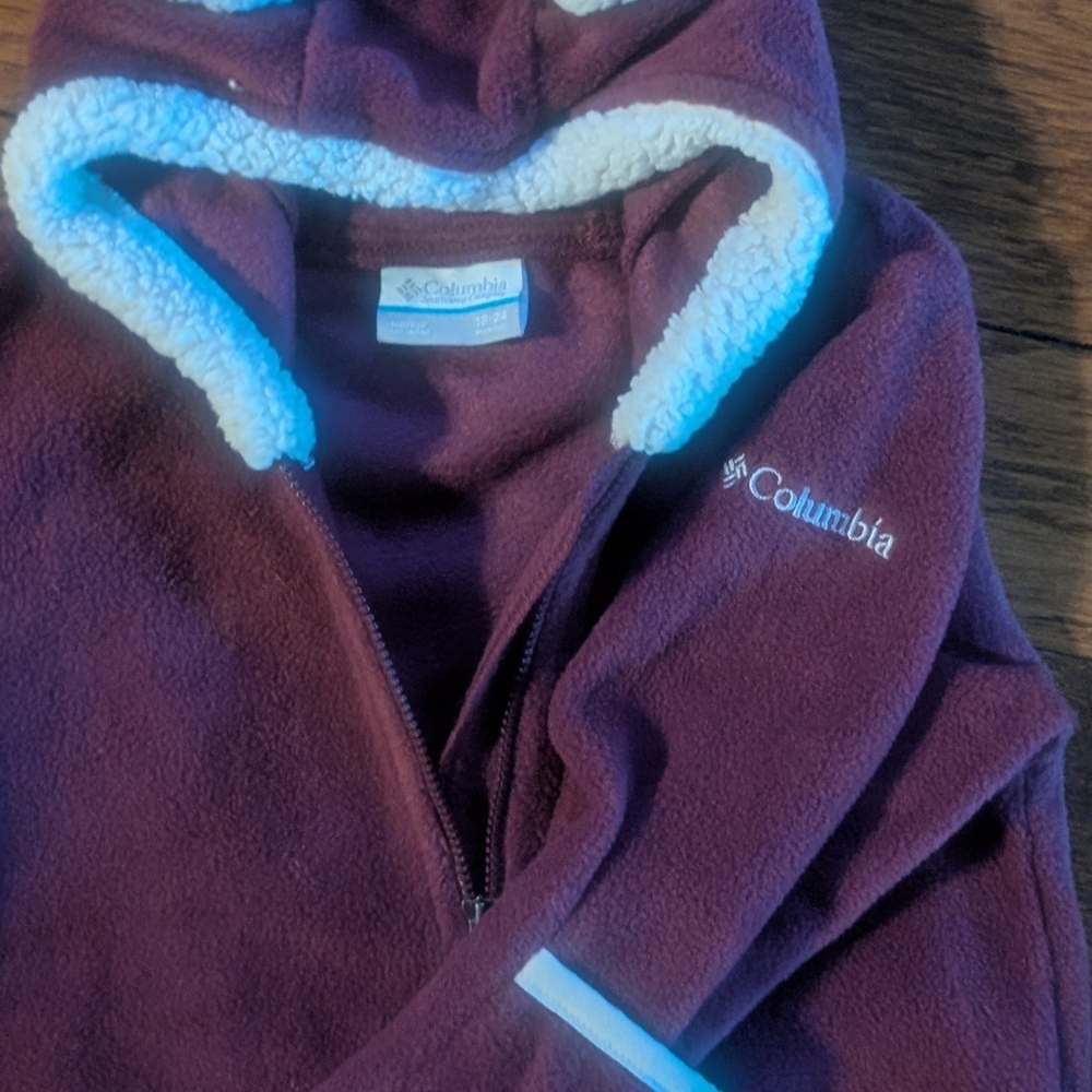 Columbia Maroon Fleece Hoodie